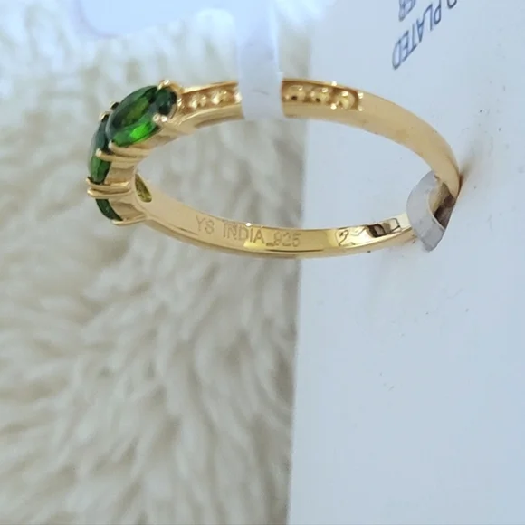Shivam Triple3️⃣ Chrome Diopside Ring Sz 7 - NIB - Picture 8 of 16
